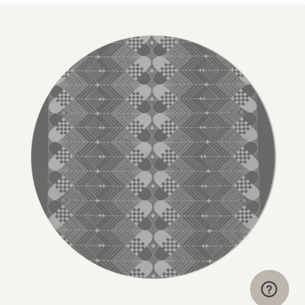 NWOT Georg Jensen Damask Round Christmas Tablecloth - Picture 2 of 6